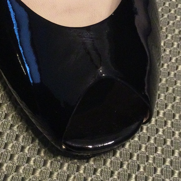 Michael Michael Kors size 10 black patent leather wedge shoes for women - Picture 8 of 11